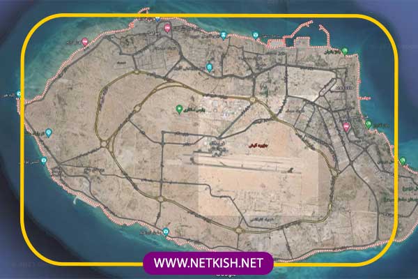 نقشه جزیره کیش