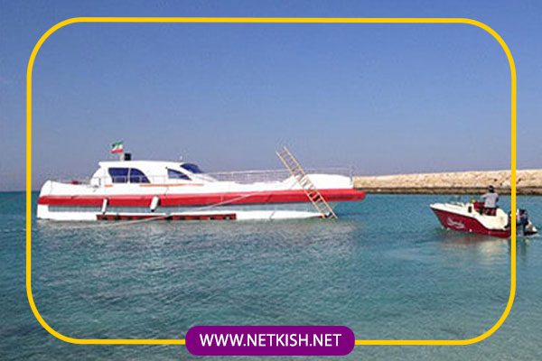 تفریحات کیش و سرگرمی های کیش+ عکس 20 کشتی تفریحی آکواریومی طوطیا کیش